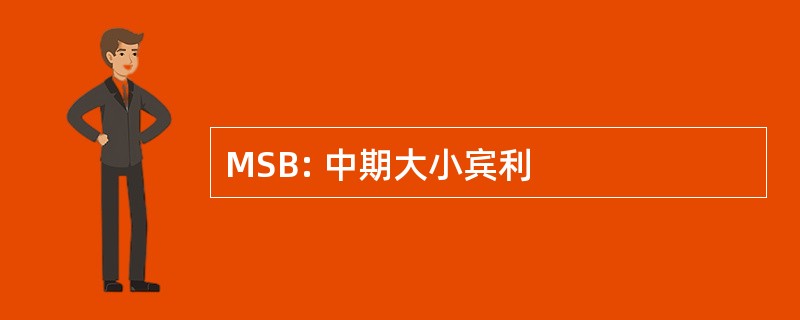 MSB: 中期大小宾利