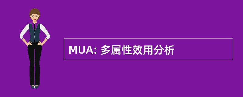 MUA: 多属性效用分析