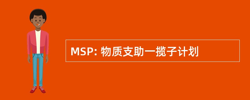 MSP: 物质支助一揽子计划