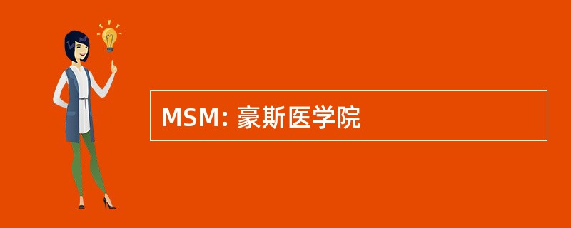 MSM: 豪斯医学院