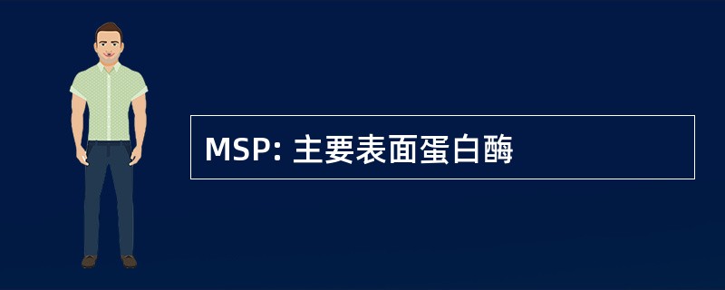 MSP: 主要表面蛋白酶