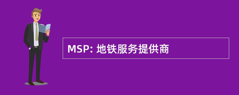 MSP: 地铁服务提供商