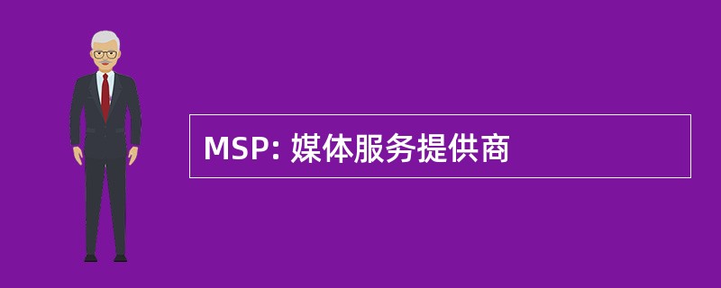 MSP: 媒体服务提供商