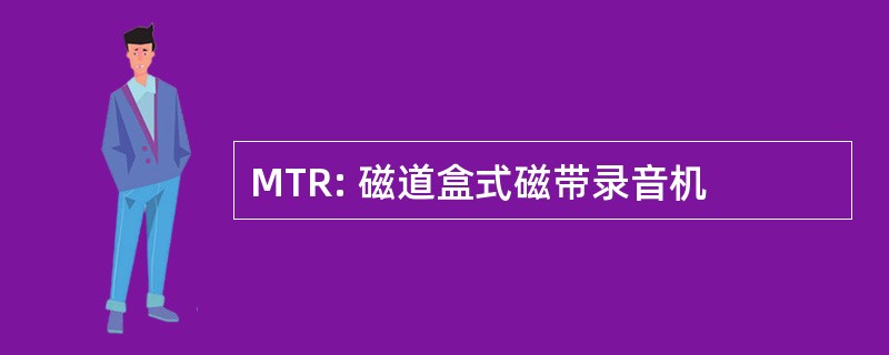 MTR: 磁道盒式磁带录音机