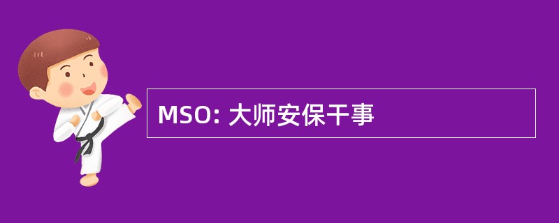 MSO: 大师安保干事