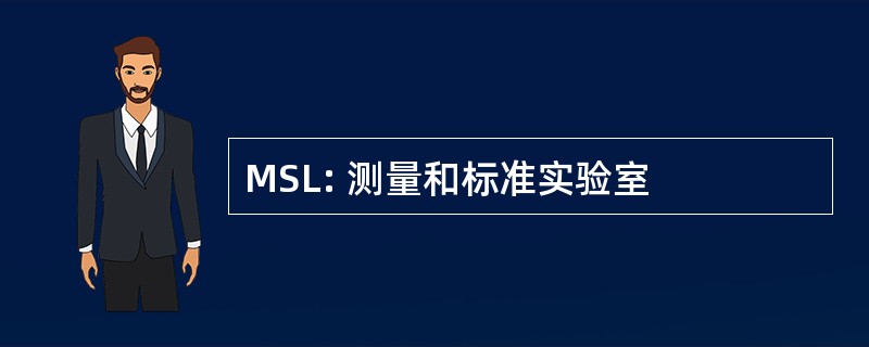 MSL: 测量和标准实验室