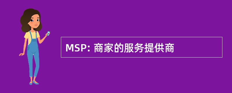 MSP: 商家的服务提供商