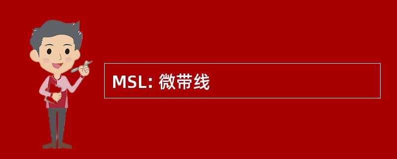 MSL: 微带线