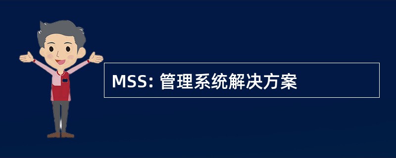 MSS: 管理系统解决方案