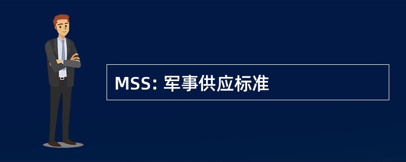 MSS: 军事供应标准