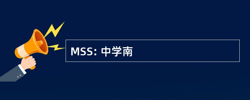 MSS: 中学南