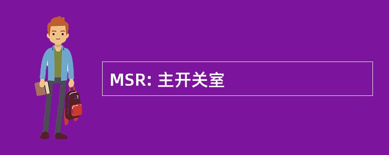 MSR: 主开关室