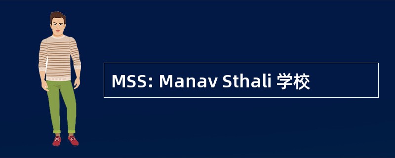 MSS: Manav Sthali 学校