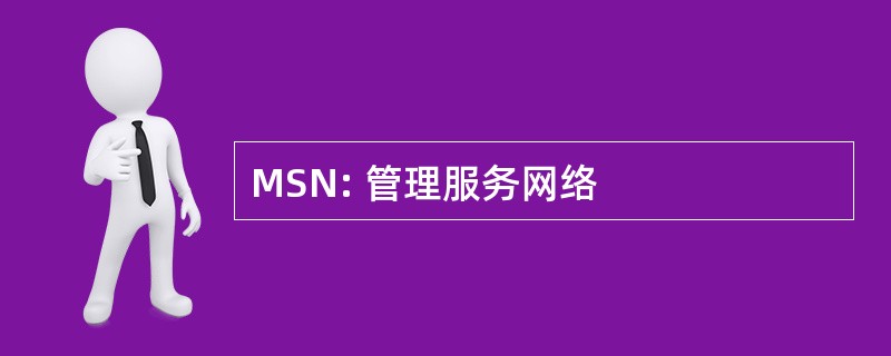 MSN: 管理服务网络