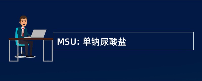 MSU: 单钠尿酸盐