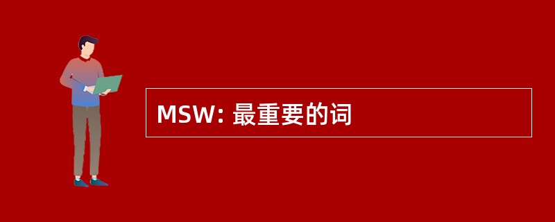 MSW: 最重要的词