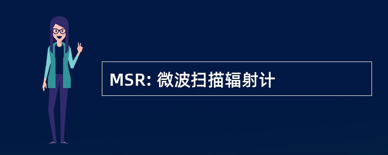 MSR: 微波扫描辐射计