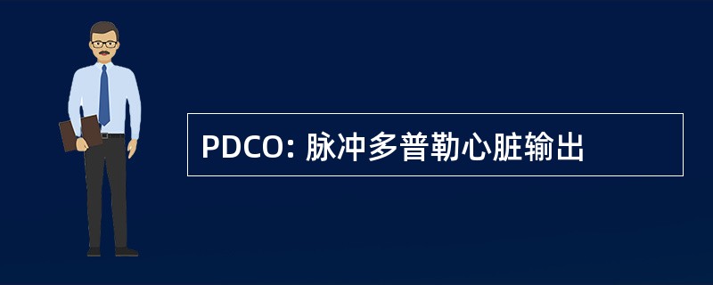 PDCO: 脉冲多普勒心脏输出