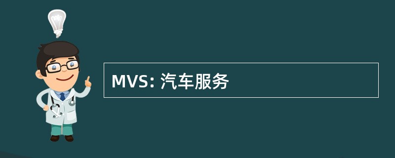 MVS: 汽车服务