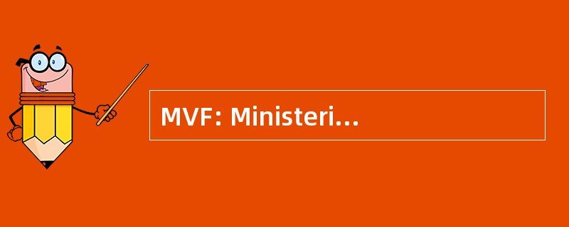 MVF: Ministerie van FinanciÃ «n