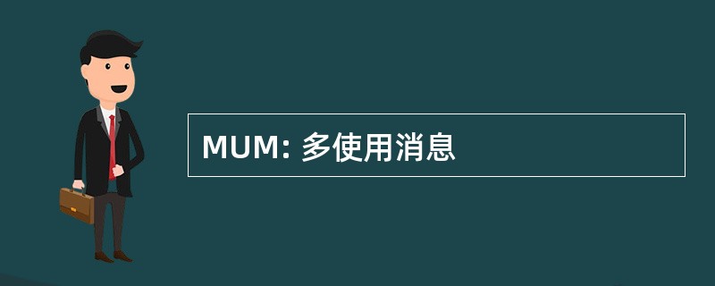 MUM: 多使用消息