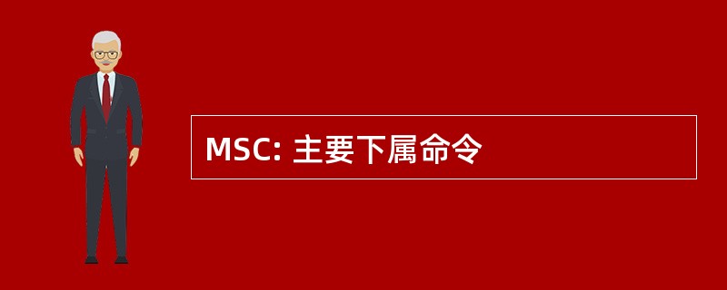 MSC: 主要下属命令