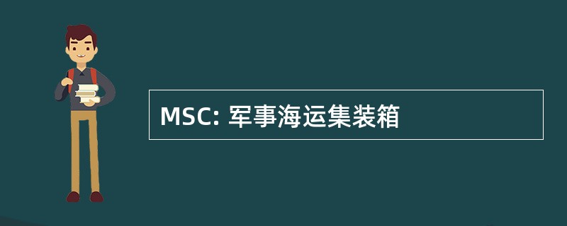 MSC: 军事海运集装箱