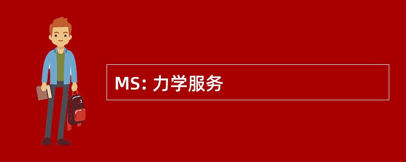 MS: 力学服务