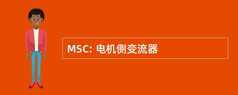 MSC: 电机侧变流器