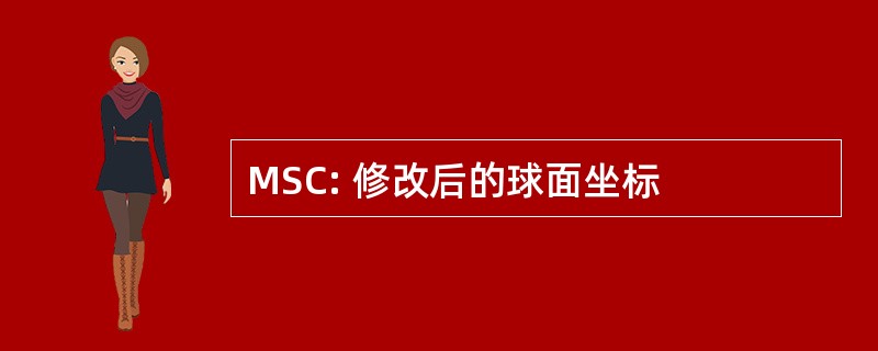 MSC: 修改后的球面坐标