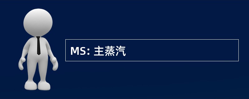 MS: 主蒸汽