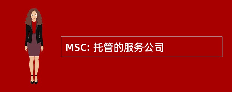 MSC: 托管的服务公司