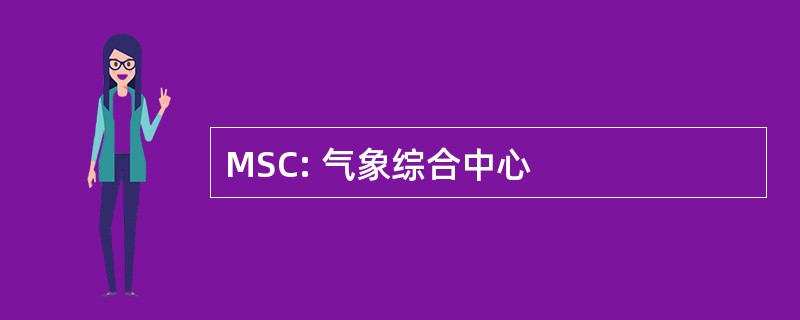 MSC: 气象综合中心