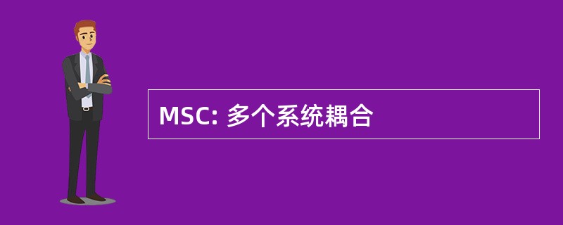 MSC: 多个系统耦合