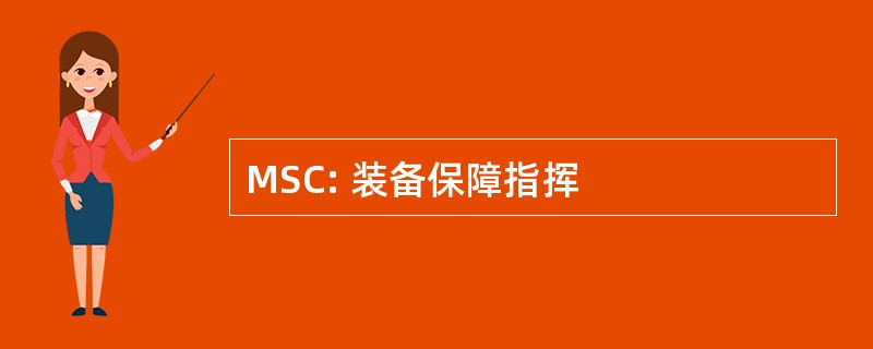 MSC: 装备保障指挥