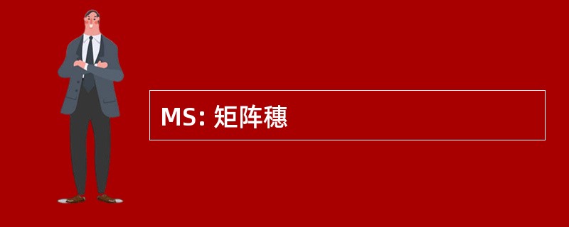 MS: 矩阵穗