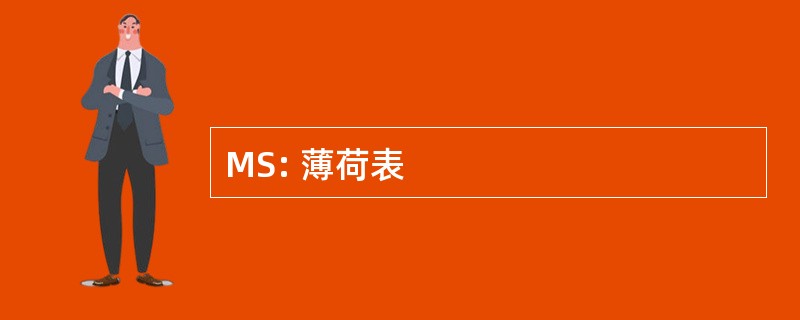 MS: 薄荷表