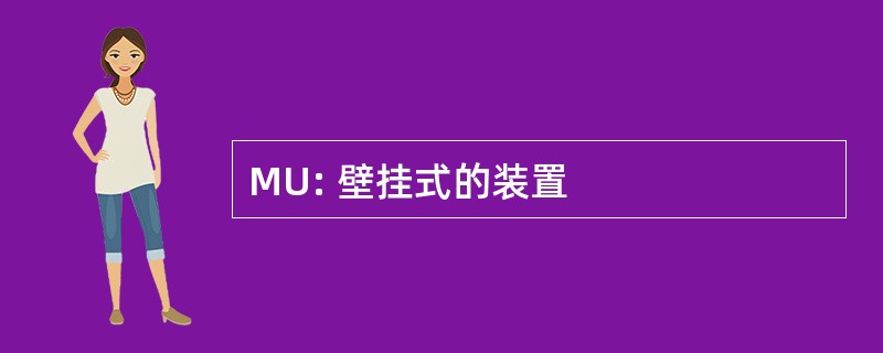 MU: 壁挂式的装置