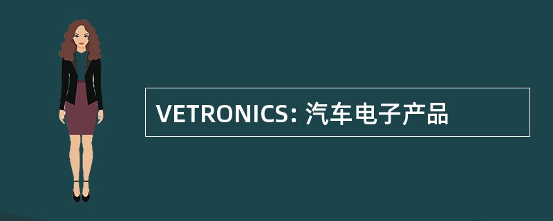 VETRONICS: 汽车电子产品