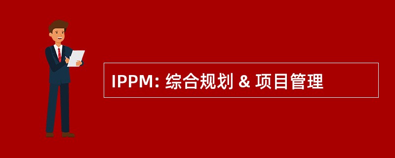 IPPM: 综合规划 & 项目管理