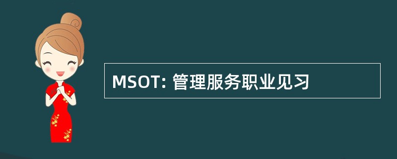 MSOT: 管理服务职业见习