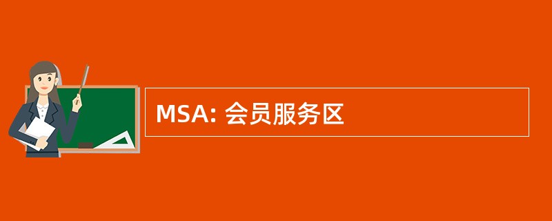 MSA: 会员服务区