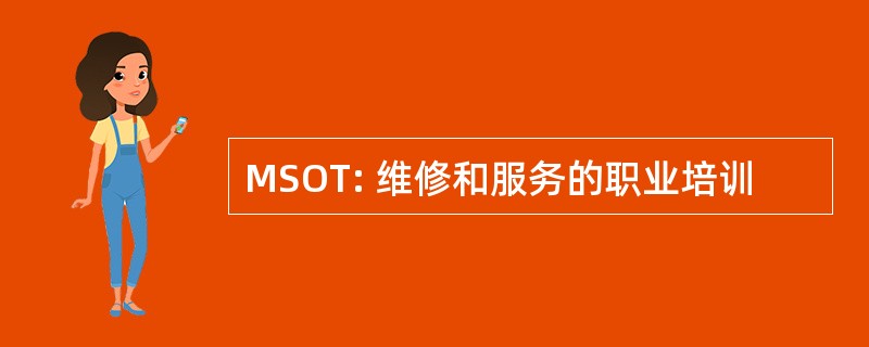 MSOT: 维修和服务的职业培训