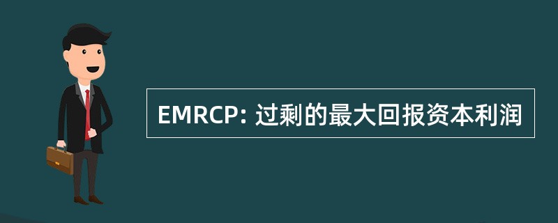 EMRCP: 过剩的最大回报资本利润