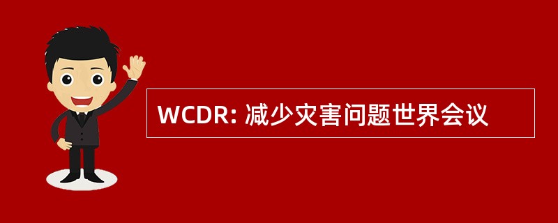 WCDR: 减少灾害问题世界会议