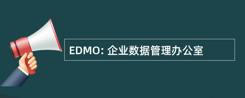 EDMO: 企业数据管理办公室