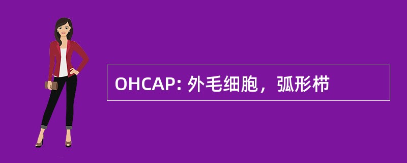 OHCAP: 外毛细胞，弧形栉