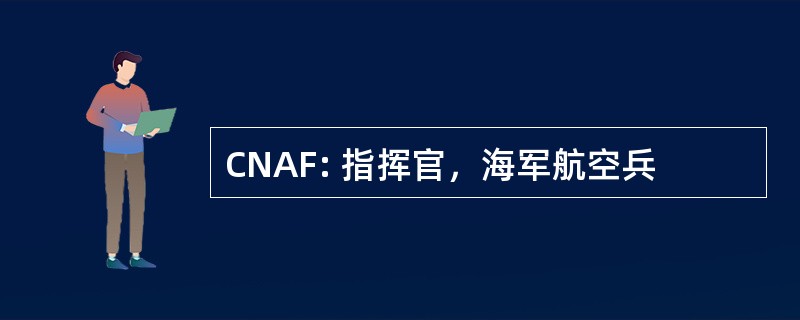 CNAF: 指挥官，海军航空兵