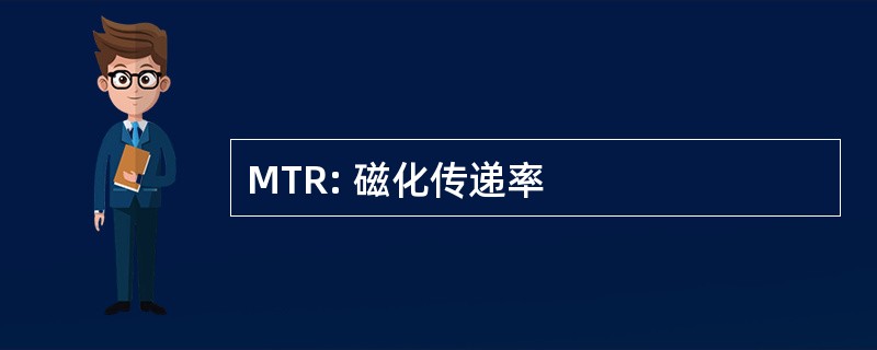 MTR: 磁化传递率