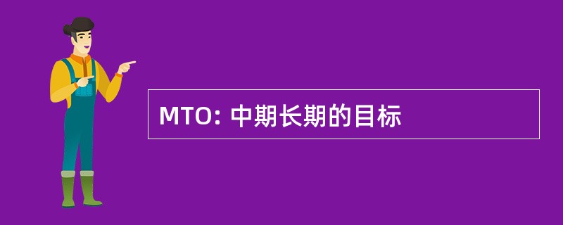 MTO: 中期长期的目标